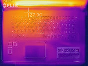 heat distribution at idle - upper side