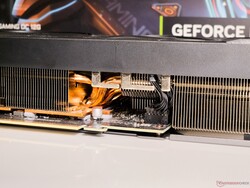 The RTX 4070 Super Gaming OC features eight copper heatpipes