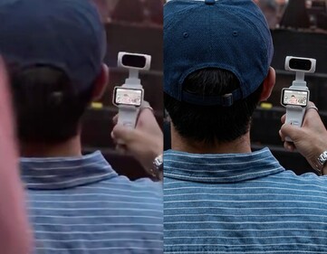 The white Insta360 Luna Ultra in leaked hands-on images from a concert.