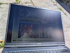 Outdoors under sunlight