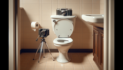 The US start-up Thorne has developed an AI-supported toilet camera that photographs excrements and assesses bowel health based on this. (Image source: DallE 3)