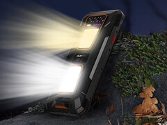 The WP58 Pro is a rugged smartphone with two flashlights (Image source: Oukitel)