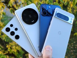 Samsung Galaxy S23 Ultra, Xiaomi 13 Ultra, Apple iPhone 15 Pro Max and Google Pixel 8 Pro under review. Test devices provided by Google Germany and Trading Shezhen.
