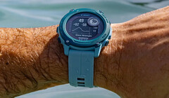 Garmin sells the Descent G1 Solar – Ocean Edition in a single 'Azure' colourway. (Image source: Garmin)