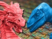 Team Red's Dragon Range mobile chips can take on Team Blue's Raptor Lake desktop parts. (Image source: Unsplash - edited)
