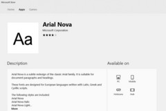 Windows Insiders can download fonts directly from the Microsoft Store. (Source: Windows Latest)
