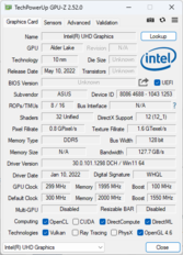 GPU-Z: Intel graphics