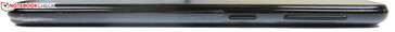 Right: power button, volume rocker