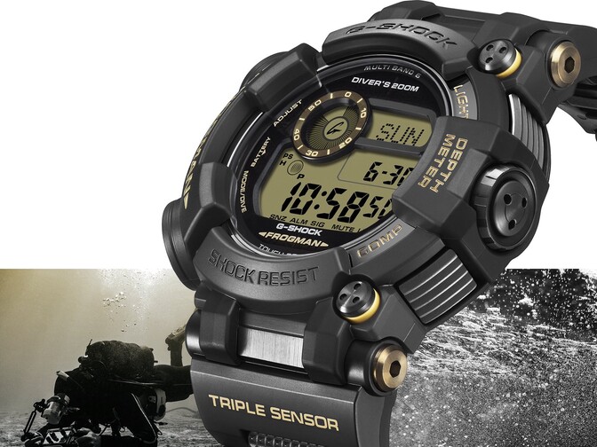 Casio debuts new G-Shock Frogman diver with 80-meter depth gauge