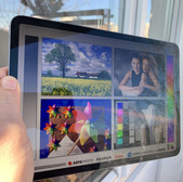 Using the Apple iPad Pro (2018) outside at maximum brightness