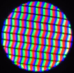 Zoomed-in pixel matrix