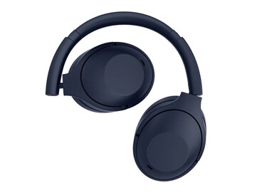 The headphones are collapsible for easy storage