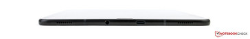 Bottom: Speaker, stereo jack, USB, speaker
