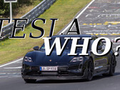 A pre-series Porsche Taycan has shaved 26 seconds off Porsche's previous lap time around the Nürburgring. (Image source: Porsche - edited)