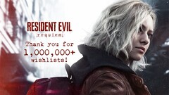 Resident Evil Requiem is celebrating 1 million wishlists across multiple platforms. Thank you message pictured (image source: Resident Evil's X account)