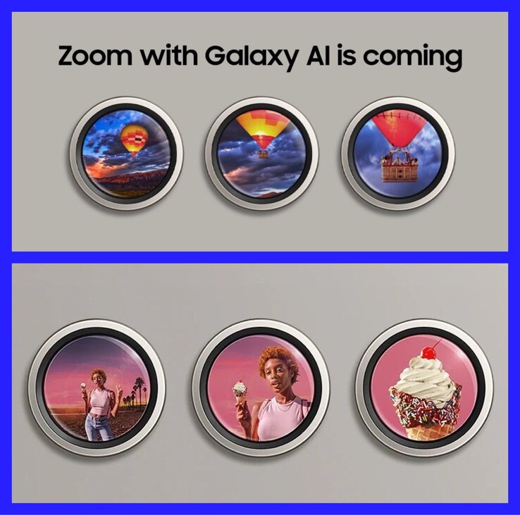 Samsung is already actively promoting the new Galaxy AI Zoom features of the Galaxy S24 series cameras, at least in the USA.