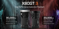 A new flashlight family: The X80GT 3
