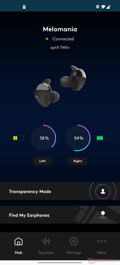 Our units frequently have different charge levels, for some reason. (Image source: NotebookCheck)