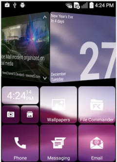 SquareHome 2 launcher (Source: Google Play) SquareHome 2 Android launcher with Windows 10 Live Tiles interface (Source: Google Play)