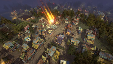 An image showing a natural disaster in Surviving the Aftermath.