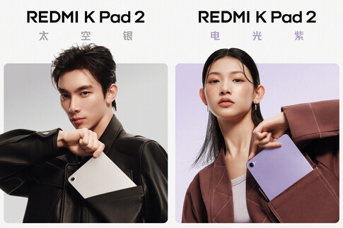 Two of the three colors available for the tablet