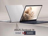 Intel-ZenBook 14 vs. AMD-ZenBook 14 (Image source: Asus with edits)