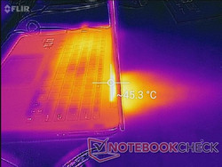 Rear exhaust when under high load