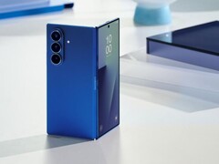 Samsung Galaxy Z Fold7 (pictured) uses titanium for its backplate. (Image source: Samsung)