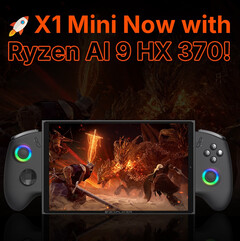 The OneXPlayer X1 Mini rivals the original Lenovo Legion Go with an identical display. (Image source: One-Netbook)