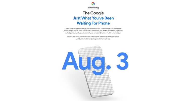 The full text of the new Google page. (Source: Google Store)