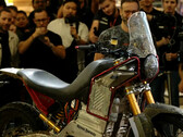 Royal Enfield brought a dirty prototype of the electric Himalayan Test Bed to EICMA 2023 to appeal to the rough-and-tumble crowd. (Image source: Royal Enfield on YouTube)