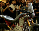 Royal Enfield brought a dirty prototype of the electric Himalayan Test Bed to EICMA 2023 to appeal to the rough-and-tumble crowd. (Image source: Royal Enfield on YouTube)