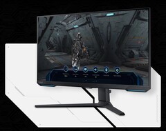 The Samsung Odyssey G7 (G70B) 144 Hz gaming monitor is currently on sale on Walmart&#039;s US online store. (Image source: Samsung)