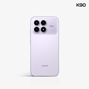 The Redmi K90 in a light purple color option. (Image source: Redmi)