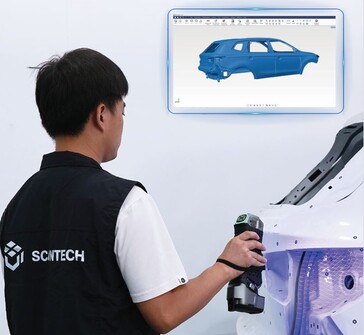 The Simscan-E scanner can be used to verify production accuracies. (Image source: Scantech)