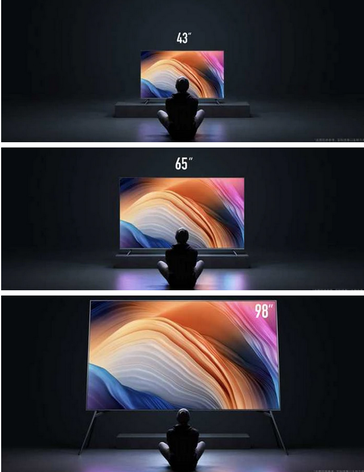 98-inch set comparison. (Image source: Gearbest)