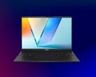 The Asus Vivobook S 14 OLED (Q423) carries a 14-inch 1200p OLED display. (Image source: Asus/Best Buy, Unsplash, edited)