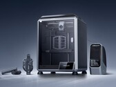 The upcoming Creality K1C pictured with optional filament drying unit (Image Source: Creality)