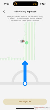 Mowing direction - Dreame A1 review
