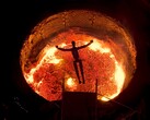 Figure gives its F.02 robots a spectacular send-off: Several humanoid machines jump into a furnace on their own.