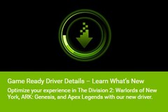NVIDIA GeForce Game Ready Driver 442.50 - What&#039;s New (Source: GeForce Experience app)