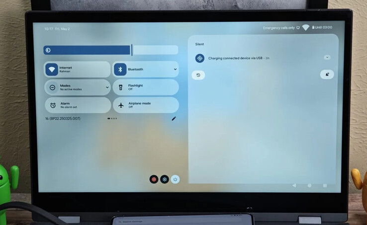 Google's Desktop View appears to take UI elements used in the Pixel Tablet and Pixel Fold seres. (Image source: Andorid Authority)