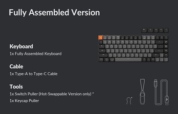 The contents of the Keychron K3 QMK V3 box. (Image source: Keychron)