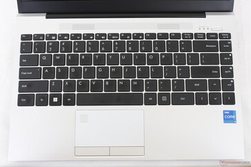 Two-level white backlight illuminates all keys and symbols