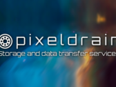 The website's logo surrounded by an artist's impression of space (Image source: PixelDrain - edited)