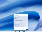 New Windows 11 Search showing recent files, apps, settings and inline actions.