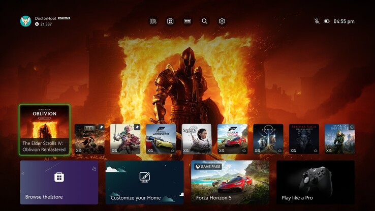 Xbox Insider home screen UI changes (Image source: Xbox Wire)