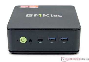 Front I/O of the M6 Ultra mini PC. (Image source: Notebookcheck)