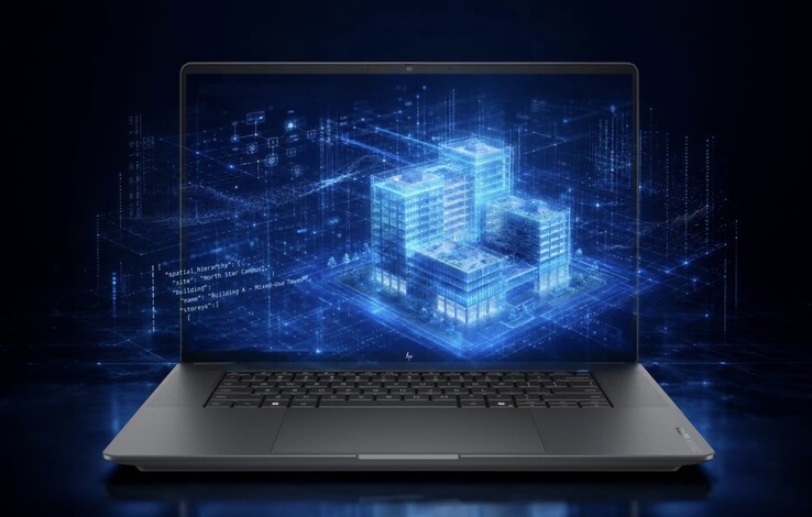 The AMD-powered ZBook Ultra G3a laptop can be equipped with a 16-inch 2.8K OLED 120 Hz display.