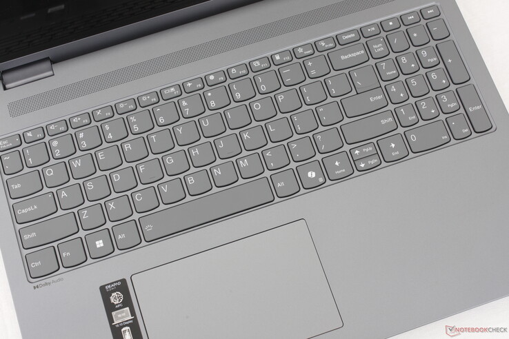 No major changes to the feedback or feel of the keyboard when compared to other IdeaPad models. 12 x 7.5 cm clickpad size
